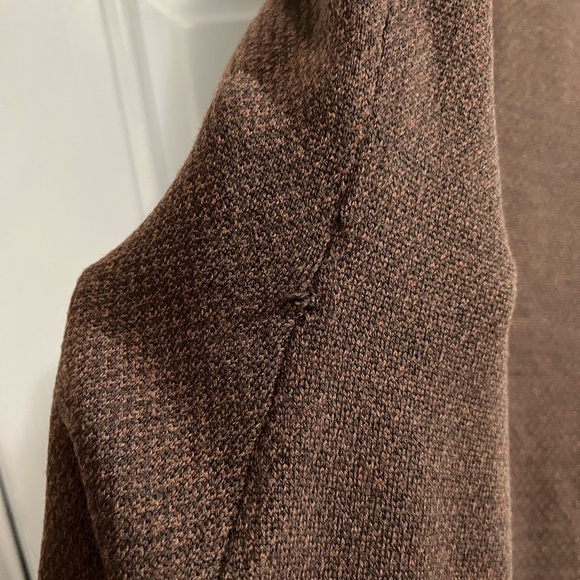 Ralph Lauren Chocolate Brown Wool Silk Cashmere Midi Dress Size Small - Picture 6 of 7